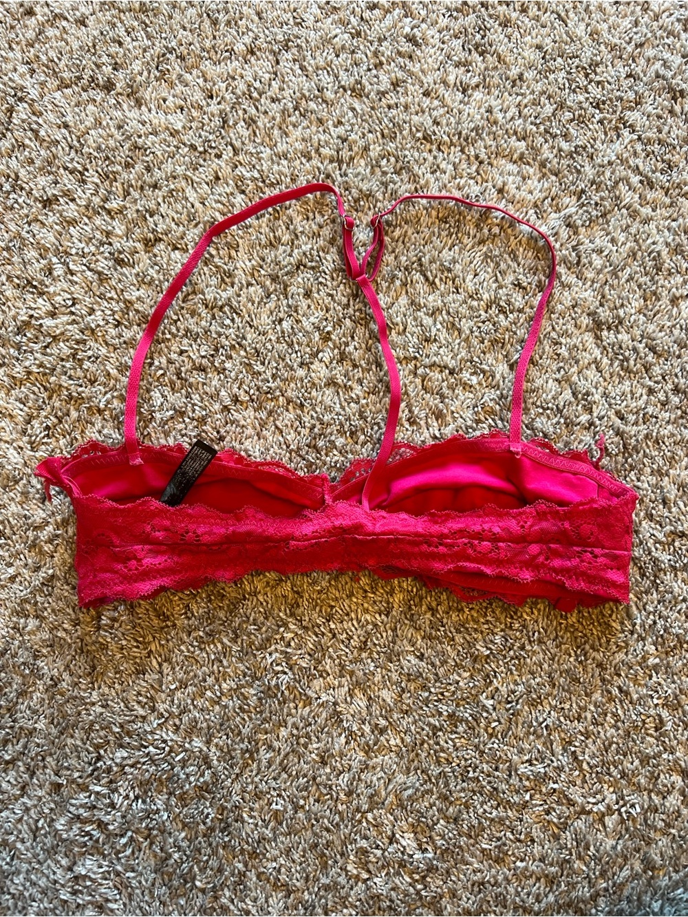 Urban Outfitters Out From Under Lace Bralette in Hot Pink - Women's Intimates - Picture 2 of 3
